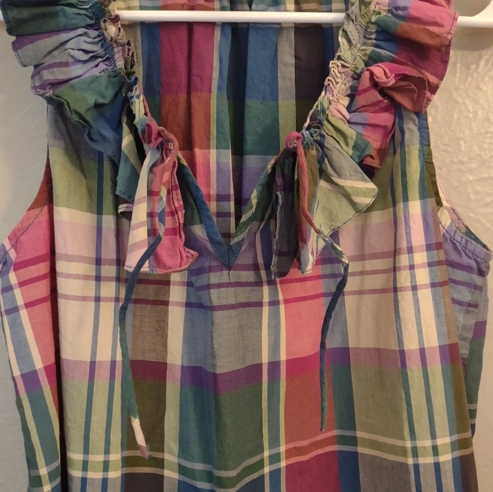 Tommy Hilfiger Sleeveless Plaid Top Size Small - Picture 5 of 9